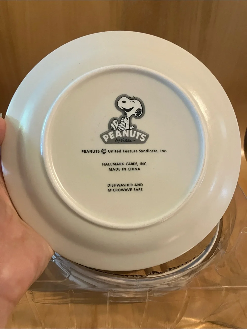 Hallmark Peanuts Porcelain Dessert Plate Set - 4 Winter Scenes